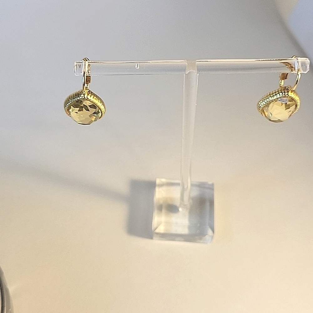 Joan Rivers earrings in gold tone